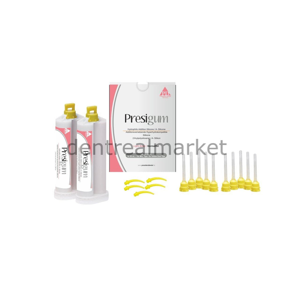 President Presigum Light Silicone 2 x 50 ml Second Impression Normal