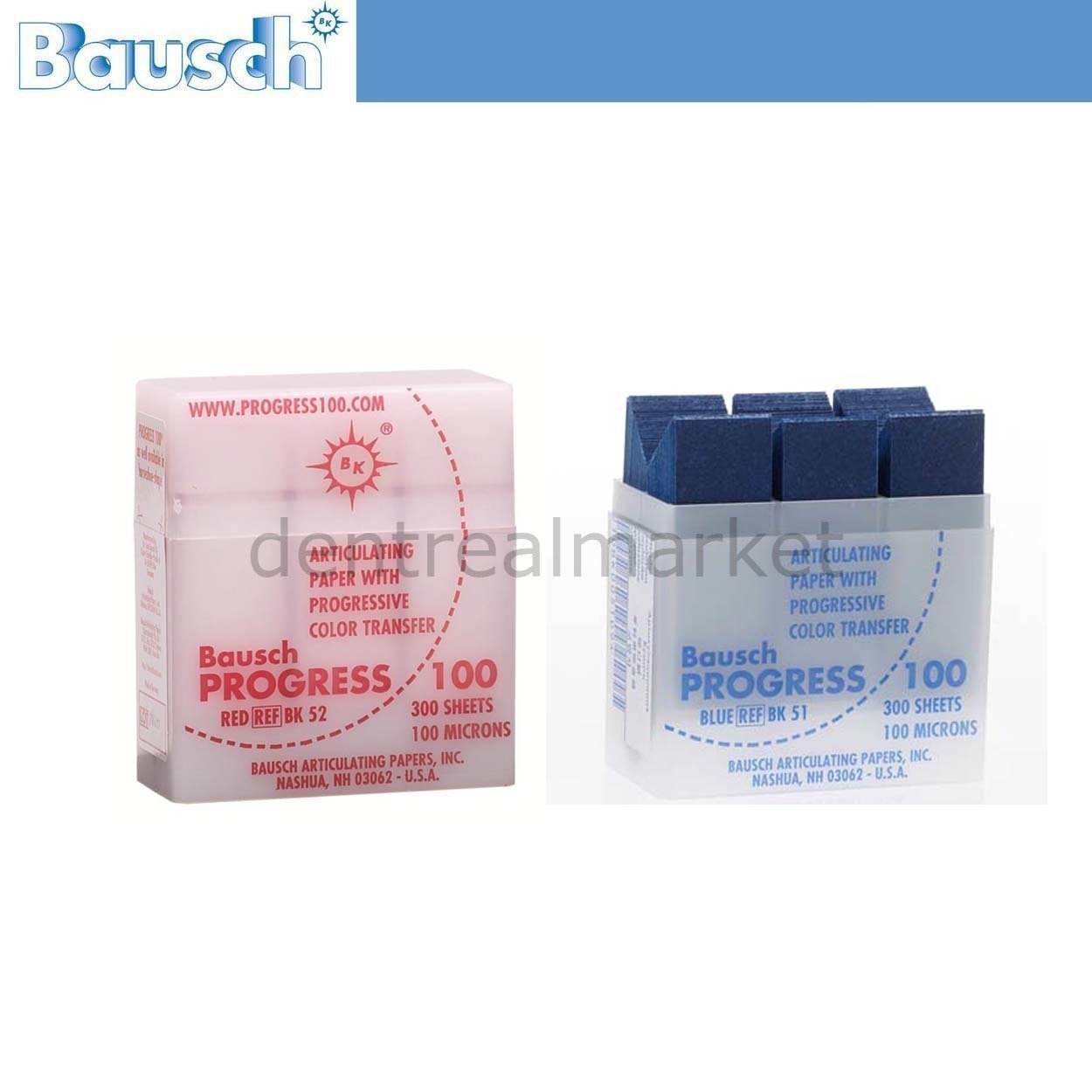 Progressive Ad Paper Stack Bausch - Progress 100 Mic Articulating Paper with Progressive Color ...