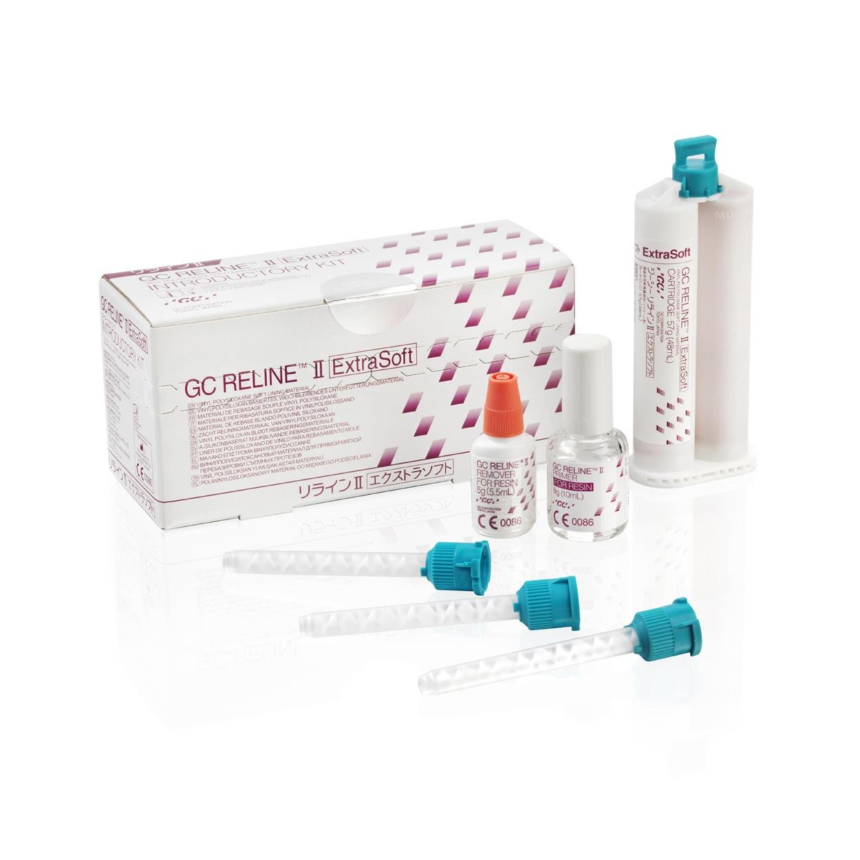 Gc Dental - Reline II Vinylpolysiloxane ExtraSoft Relining Material ...