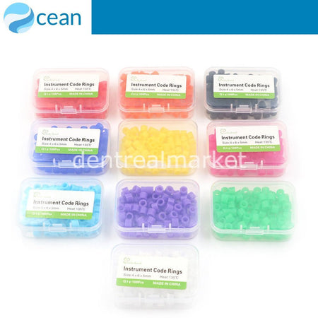 Ocean Silicone Color Coding Rings — Pack of 50