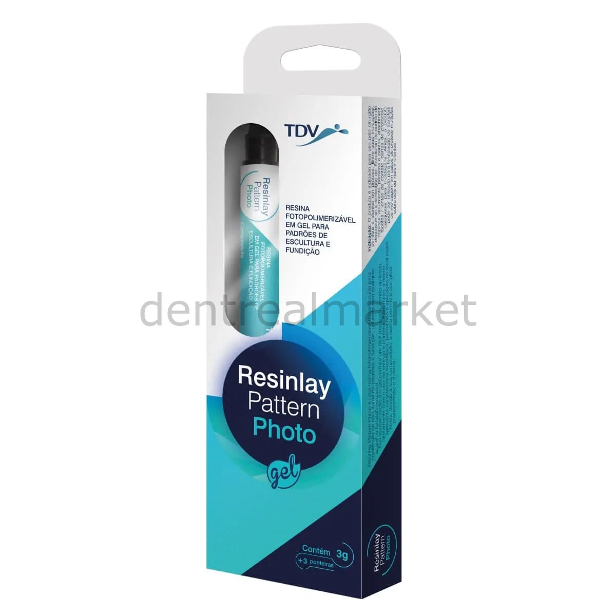 TDV Dental Resinlay Pattern Photo Gel Pink Pattern Resin Syringe 3 g