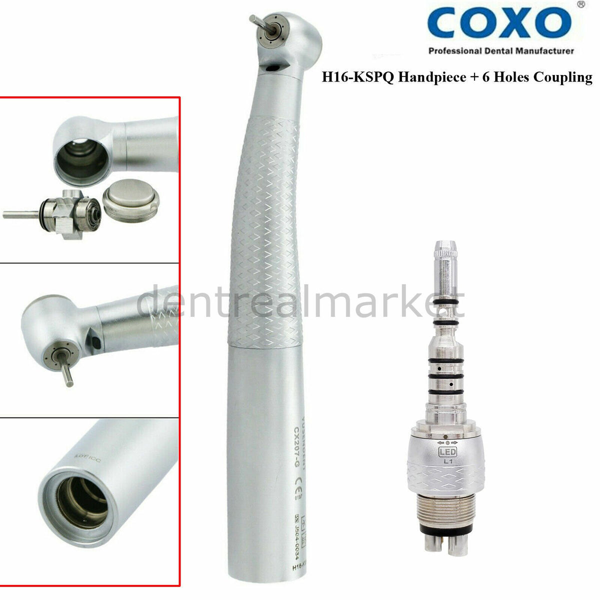 Coxo Kavo-Type Push-Button Fiber-Optic Turbine + Kavo Coupling