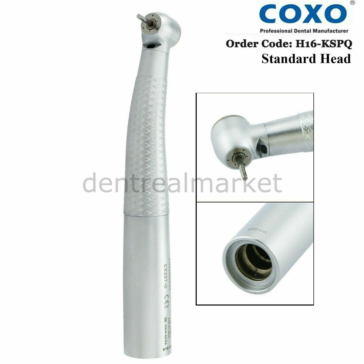 Coxo Kavo-Type Push-Button Fiber-Optic Turbine