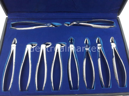 Jensen Adult Extraction Forceps Set of 10