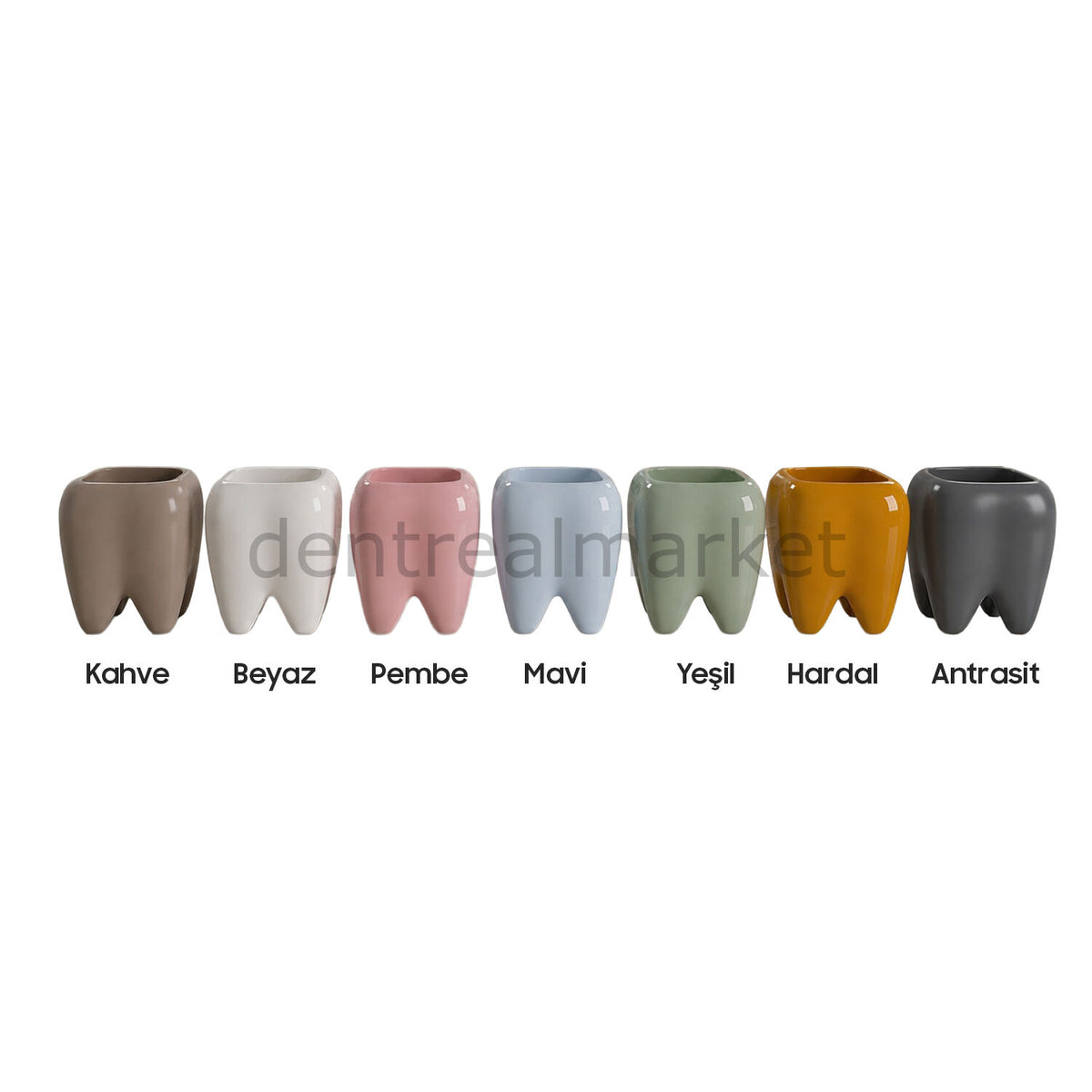 New Dent Tooth-Shaped Planter and Waste Bin