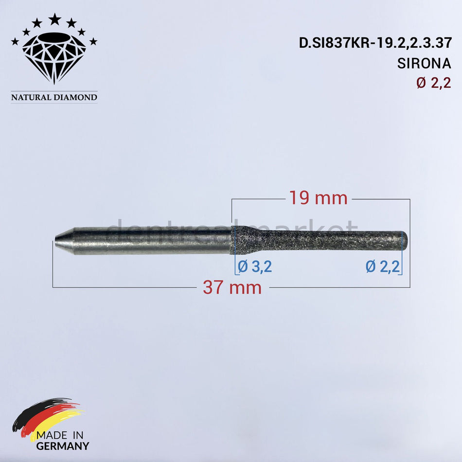 Frank Dental Sirona Diamond CAD/CAM Drill 2.0 mm