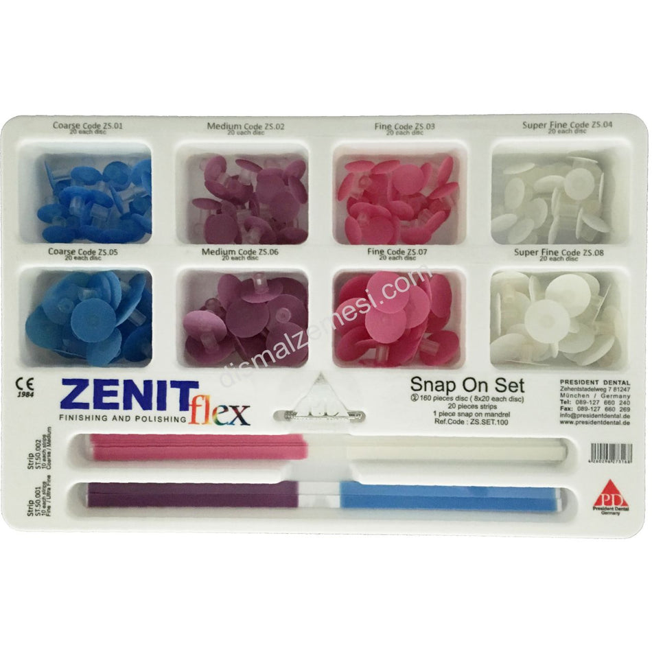 President Zenit Flex Pop-On Finishing and Polishing Disk Set