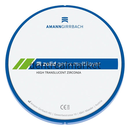 Amanngirrbach Zolid Gen-X Multilayer Zirconia Disk 98 x 20 mm