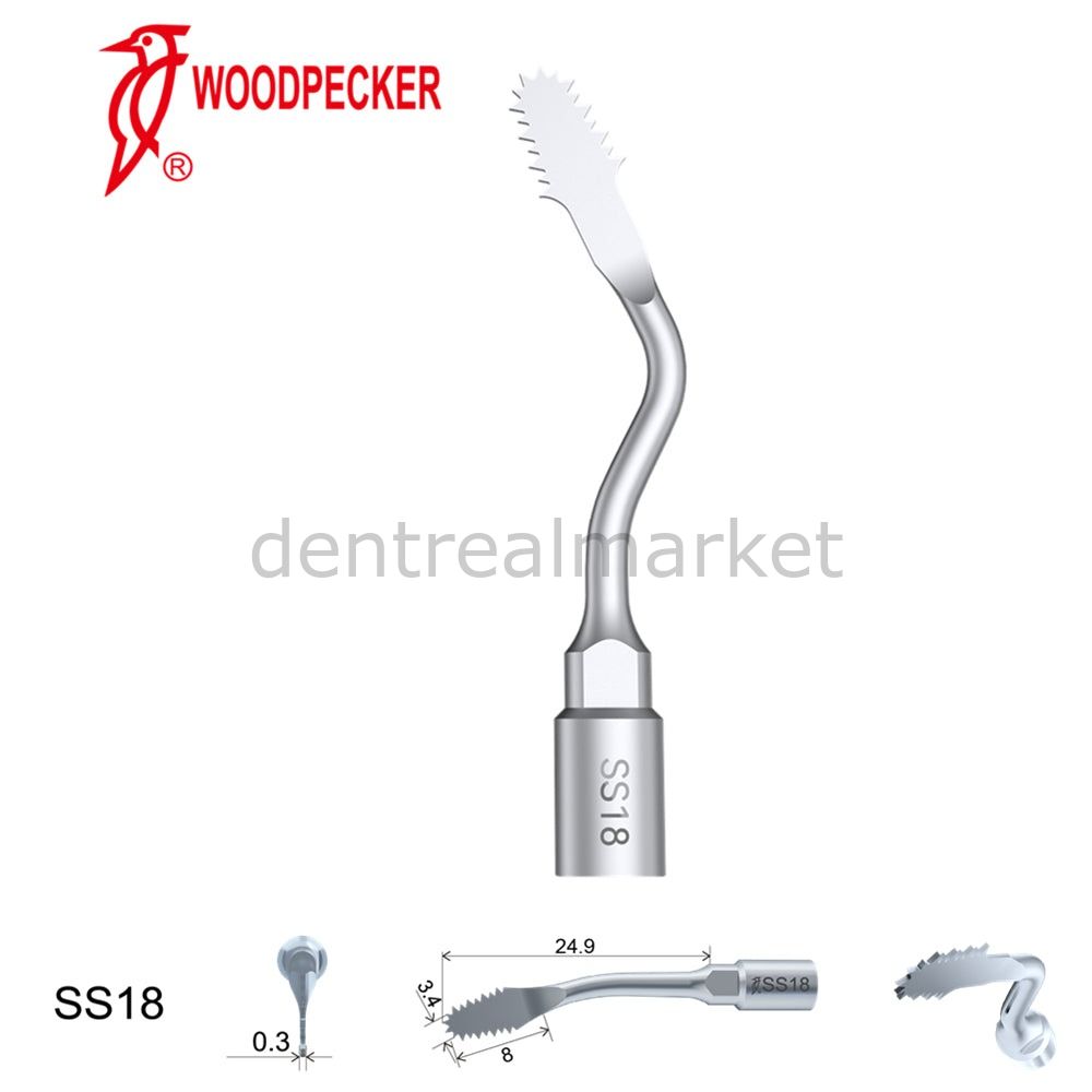Woodpecker Ultrasurgery SS18 Osteotomy Tip Compatible with AiSurgery and Satelec