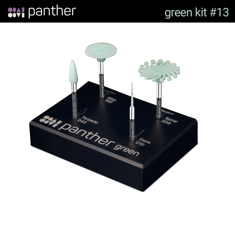 Panther Green Pre-Sintered Zirconium Machining Kit #13