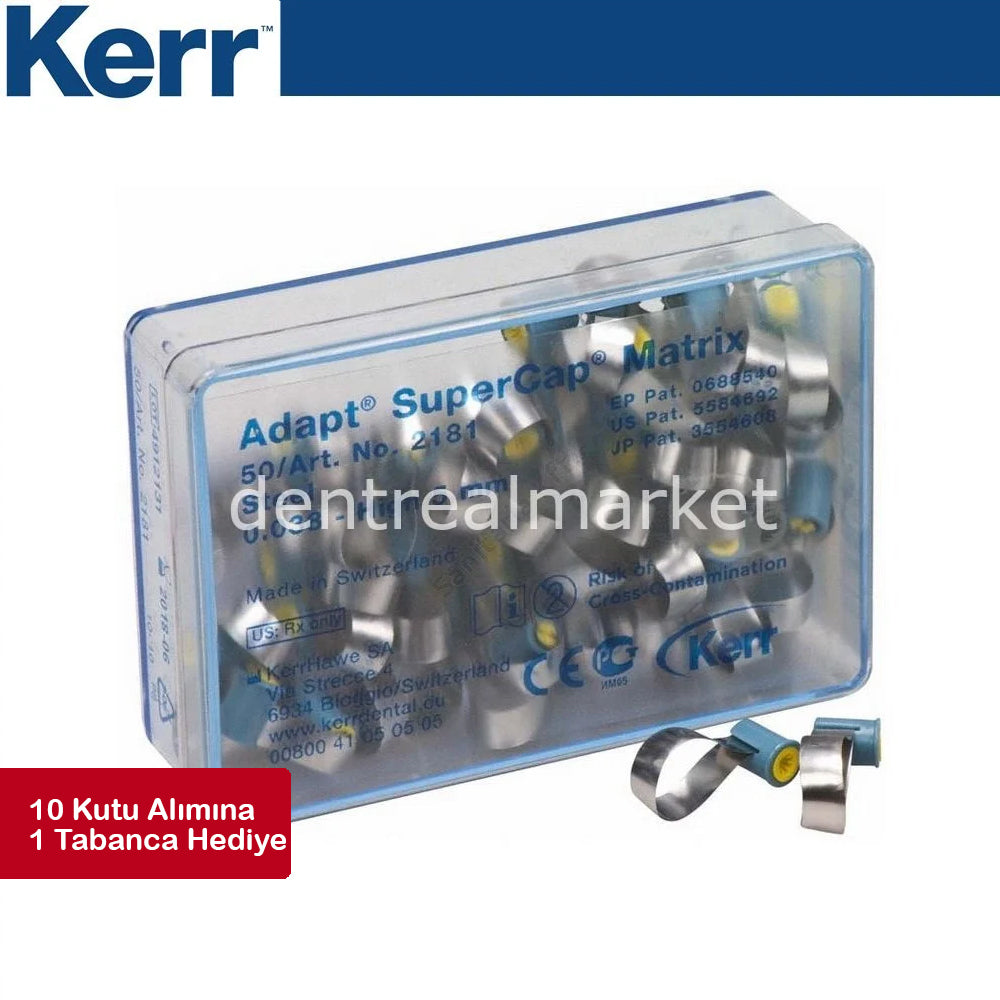 DentrealStore - Kerr Offer - SuperMat Adapt SuperCap Matrices - Supermat Gun gift with Purchase of 10 Boxes