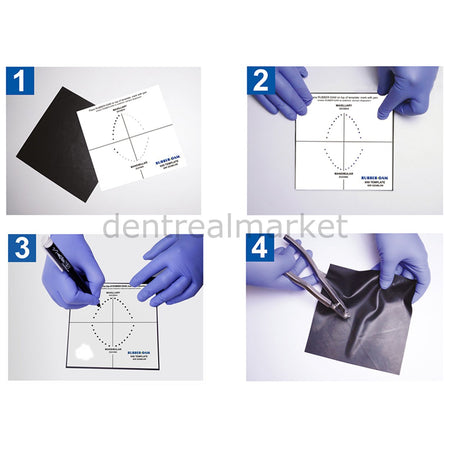 New Dent Stainless Steel Rubber Dam Template
