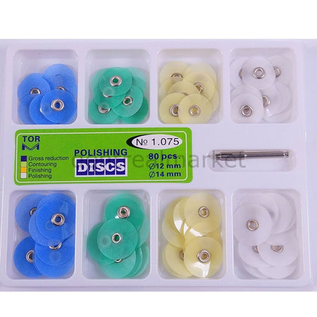 Tor Vm Composite Polishing Disc Set 80 pcs Assortment No. 1.075
