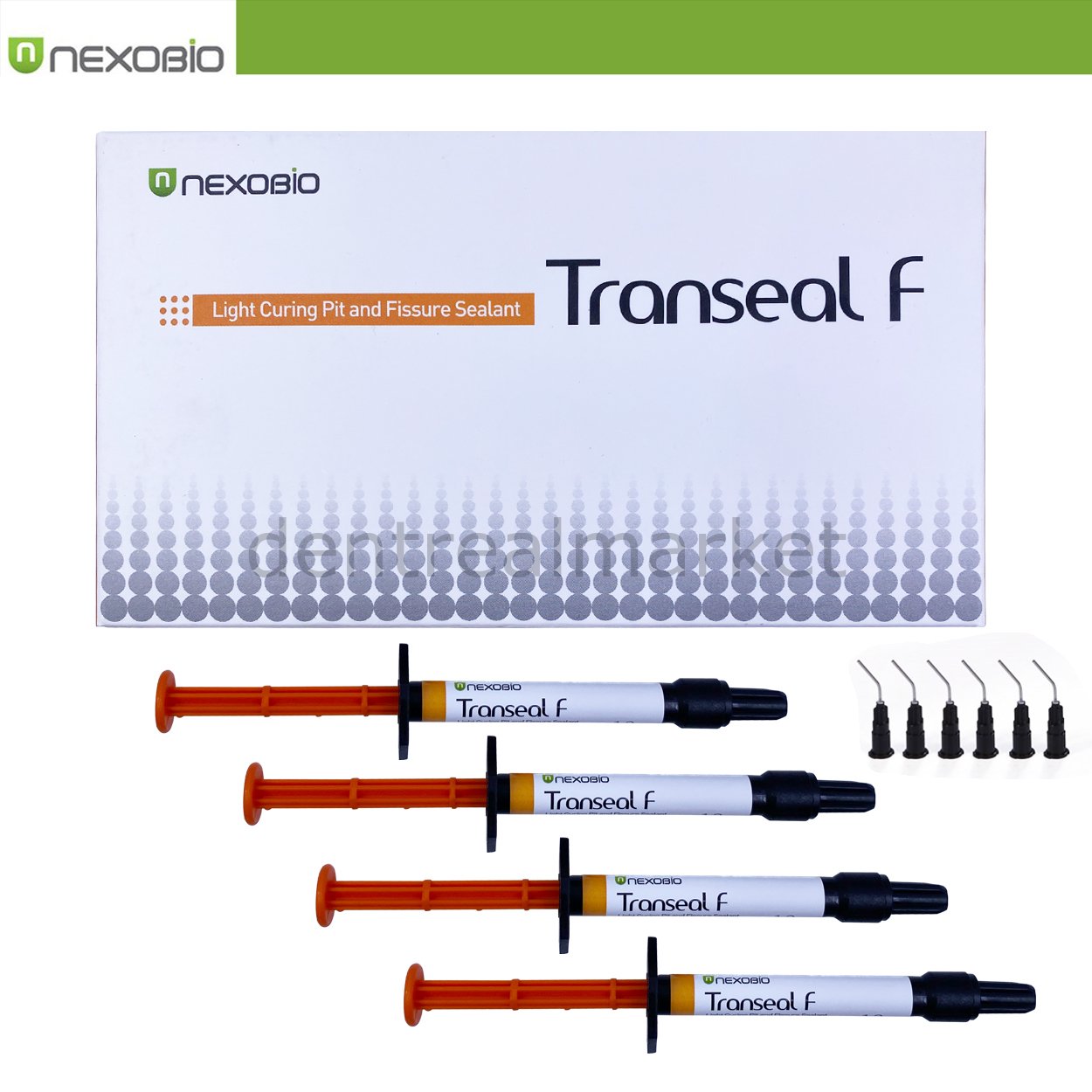 Nexobio - TranSeal F Fissure Sealant -Light Curing Pit- 4*1.2 ml ...
