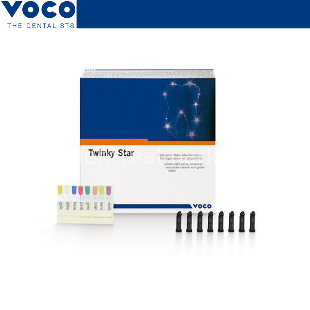 VOCO Twinky Star Colored Glitter Compomer Refill 25 x 0.25 g