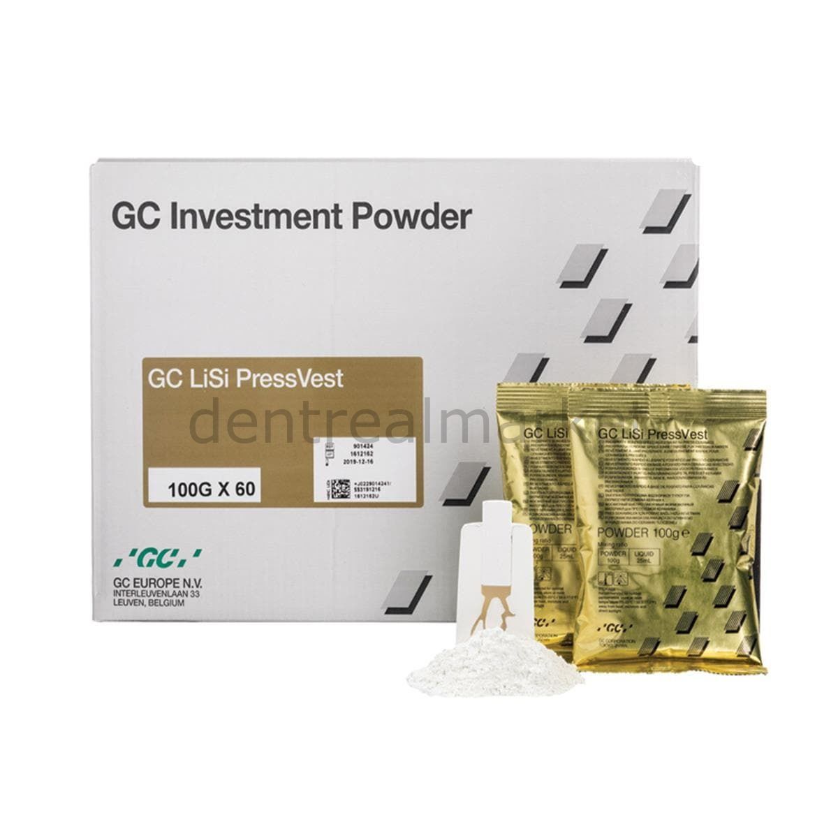Gc Dental LiSi PressVest Investment Powder 60 x 100 g