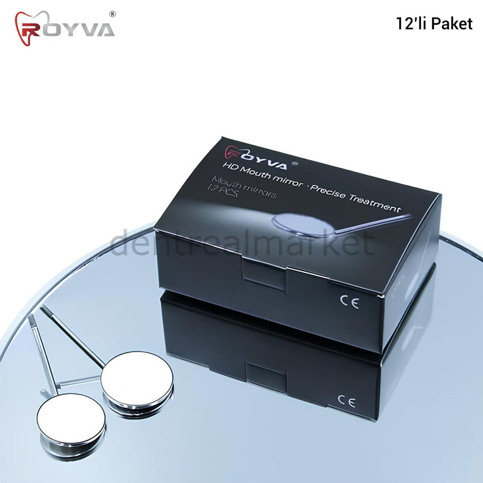 Royva Ultra Clear Mirror Head - 22 mm No.4 - 12 pcs