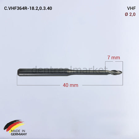 Frank Dental VHF CAD/CAM Bur 2.0 mm