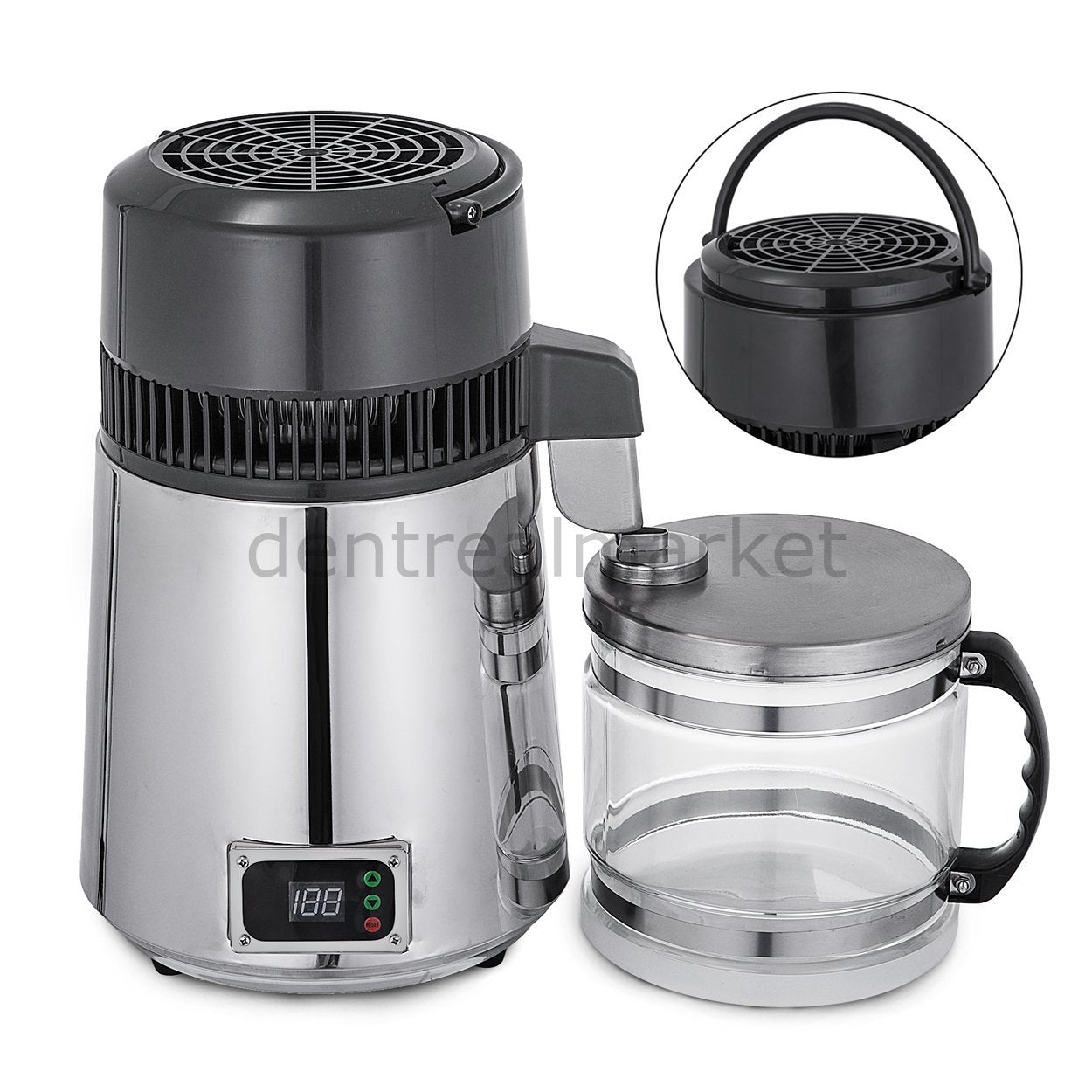Dentreal Water Distiller Machine with Thermostat & MI TDS Meter