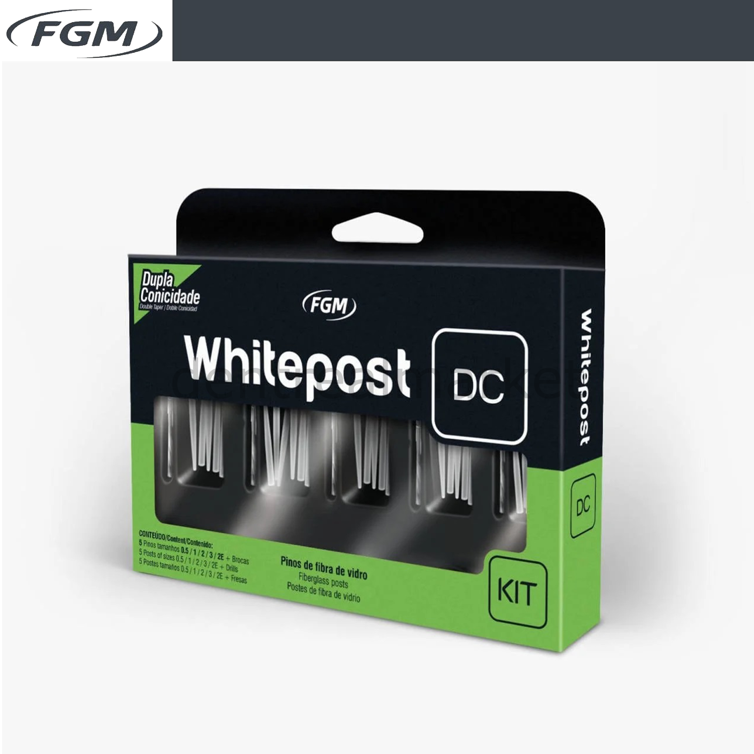 Fgm Dental Whitepost DC Fiber Post 25-Piece Kit