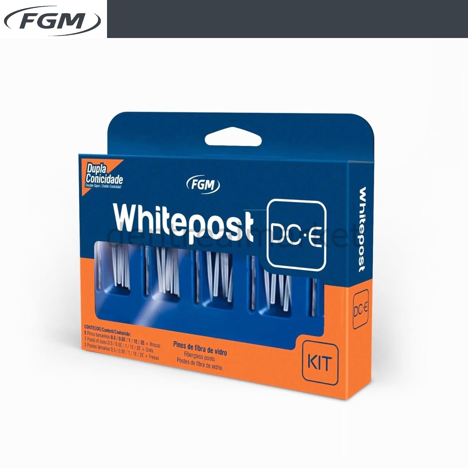 Fgm Dental Whitepost DC-E Fiber Post 25-Piece Kit