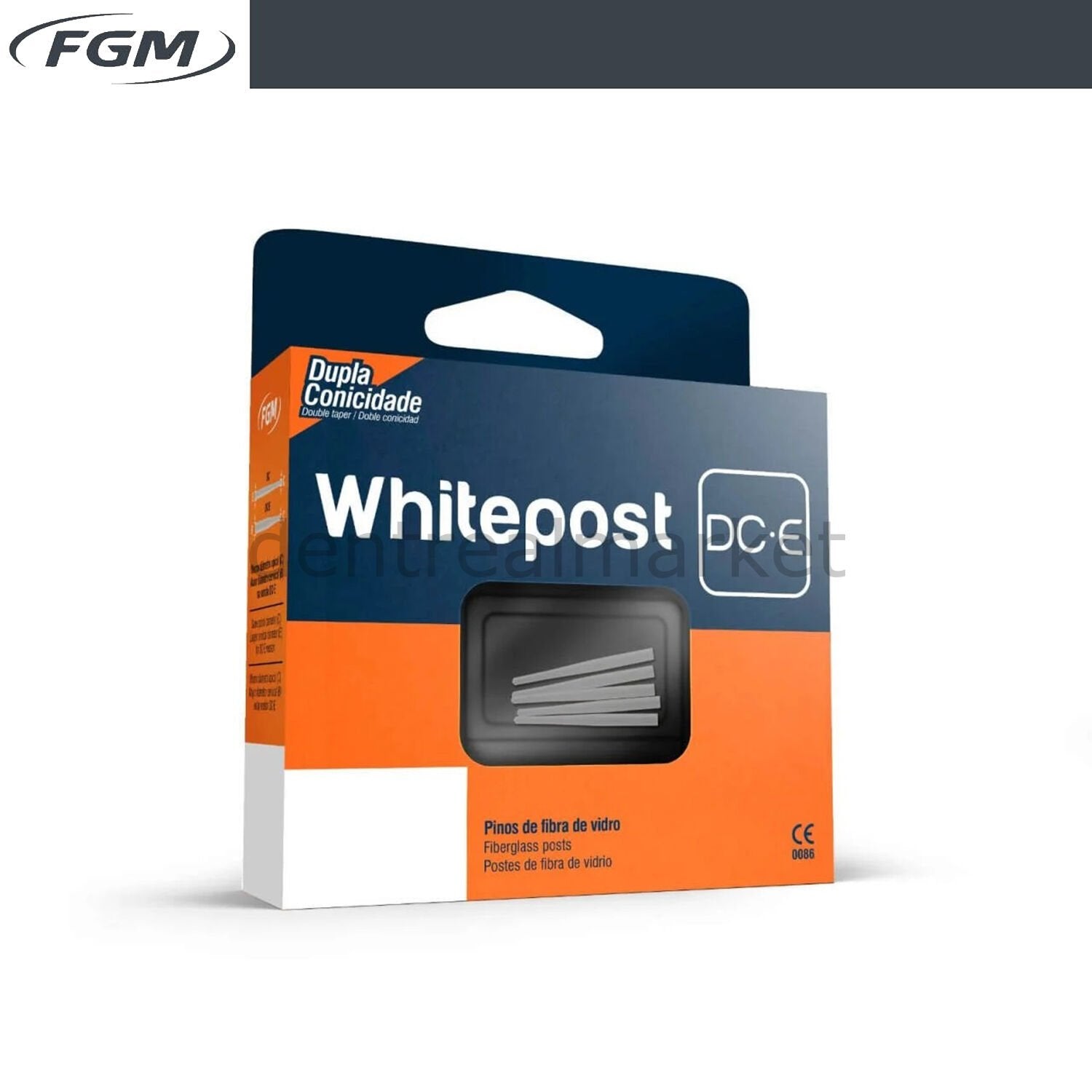 Fgm Dental White Post DC-E Fiber Post 5-Piece Kit