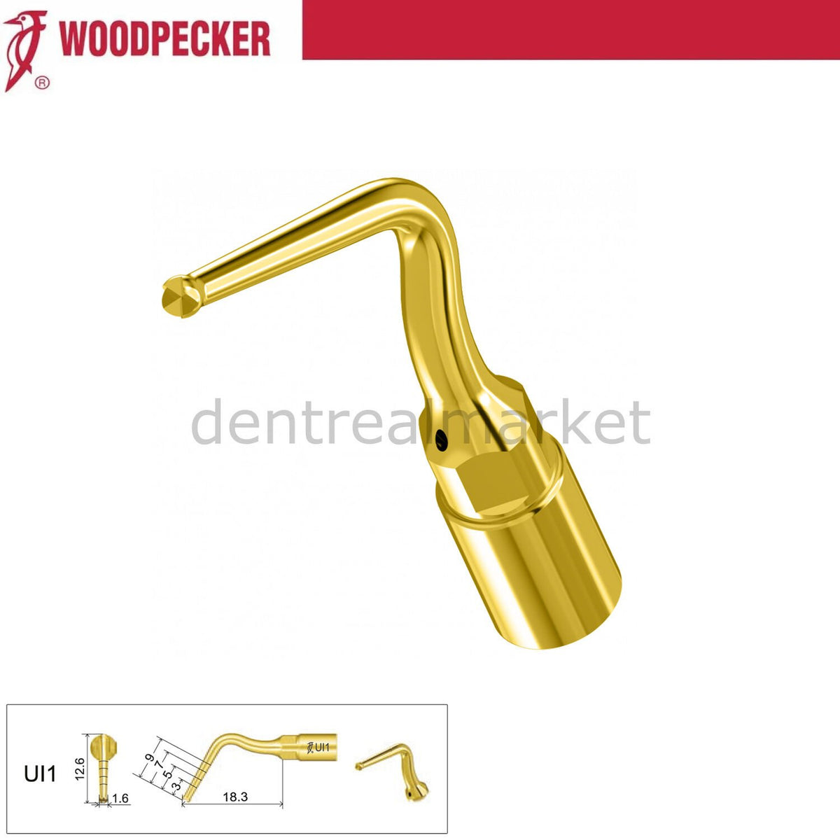Woodpecker Mectron Piezo Tip - UI1