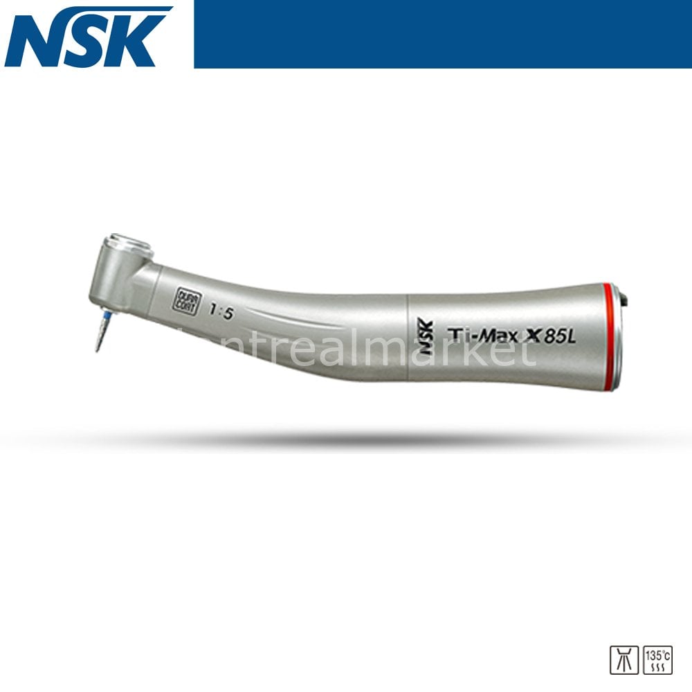 NSK Ti-Max X85L Red-Band Contra-angle Handpiece with Light
