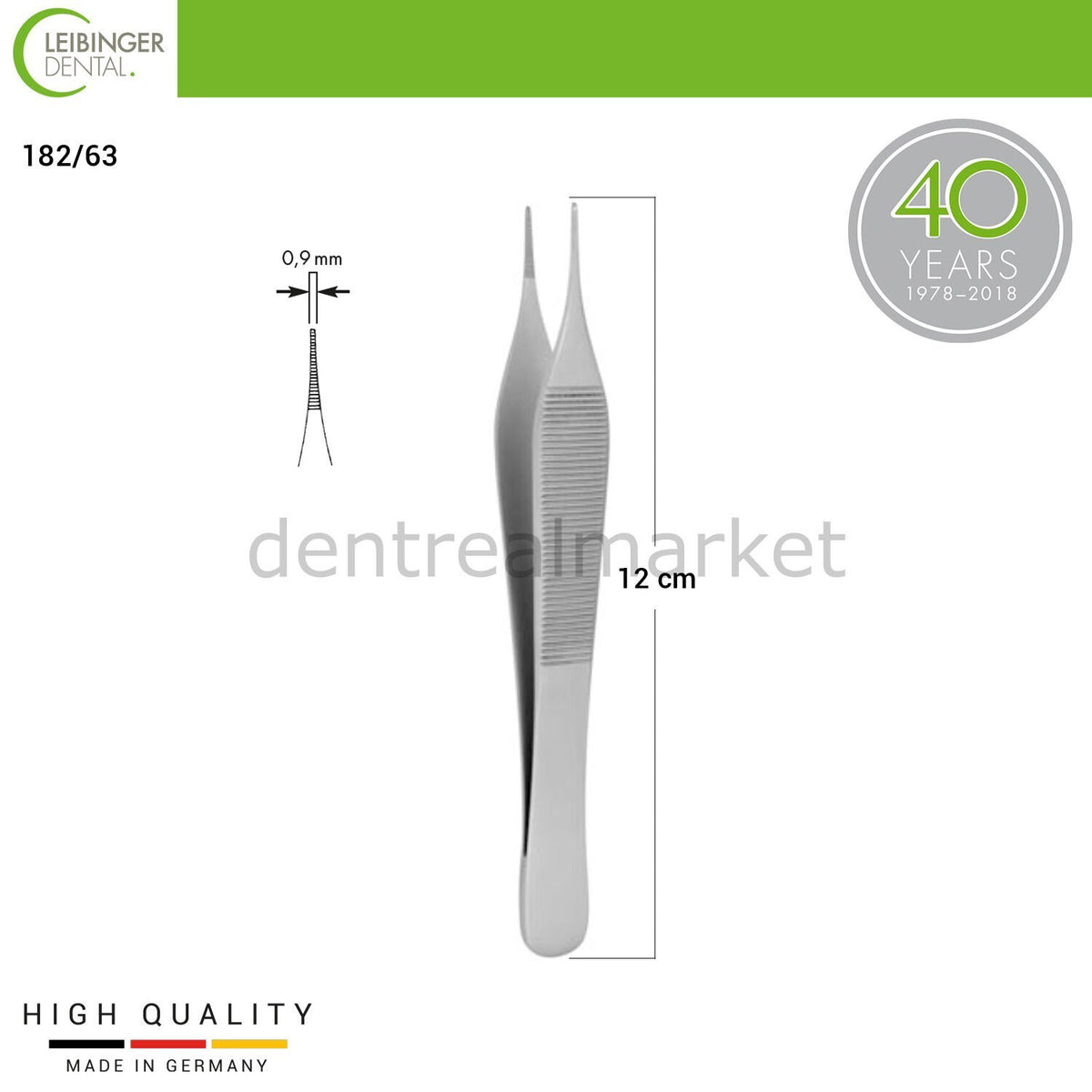 DentrealStore - Leibinger Adson - Micro Clamp - 12 cm