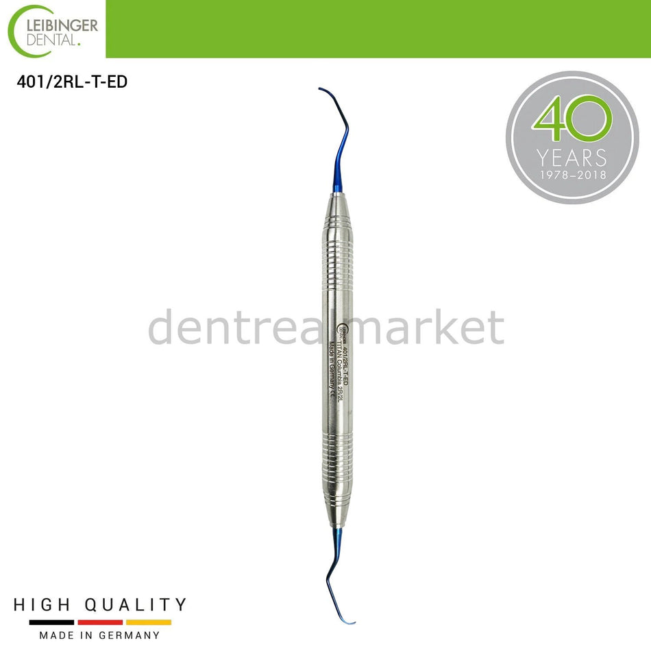 DentrealStore - Leibinger Titanium Curette - Implant Cleaning Curette 2RL-T-ED