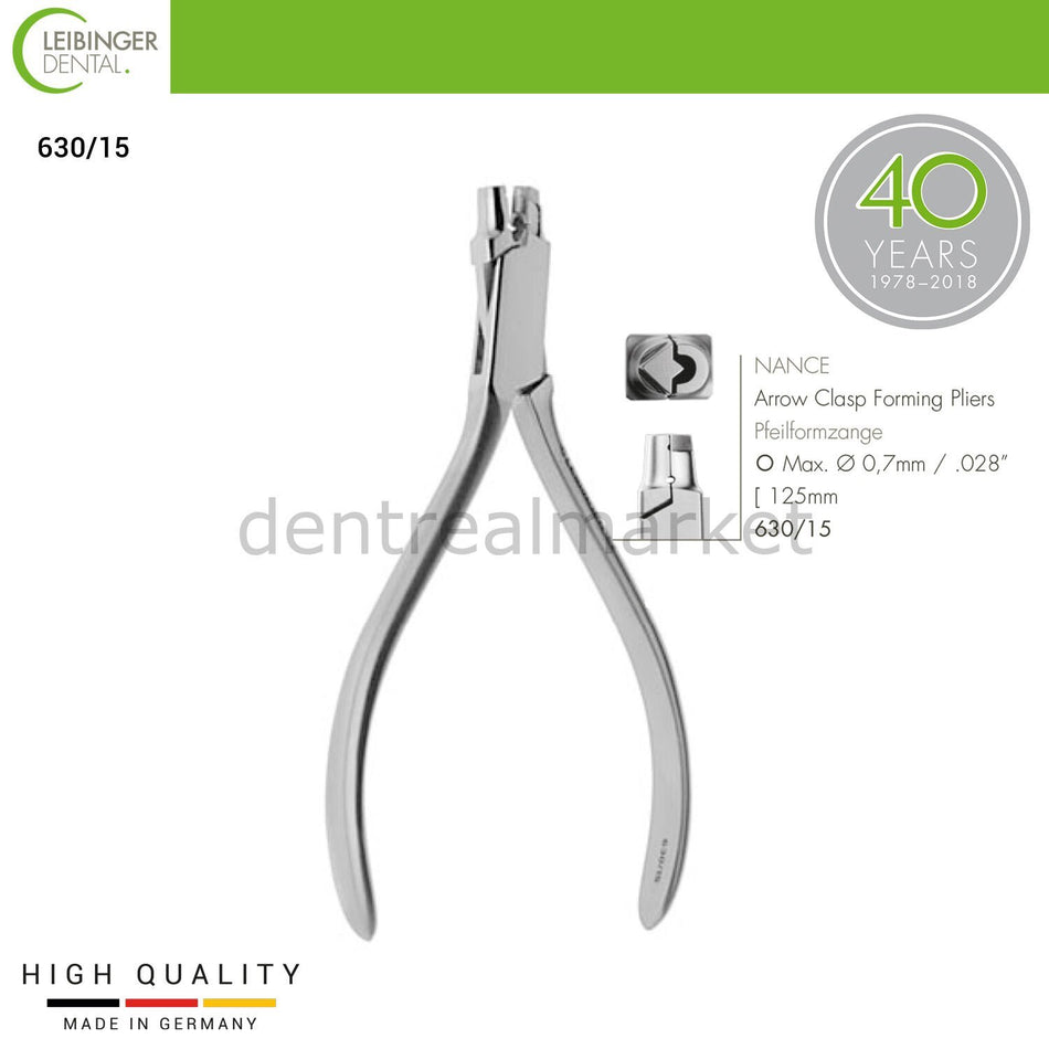 DentrealStore - Leibinger Orthodontic Nance Bending Pliers - Collet - 125 mm