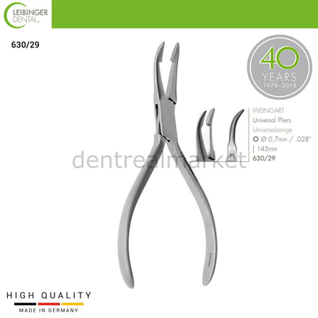 DentrealStore - Leibinger Orthodontic Weingart Universal Pliers - 145mm