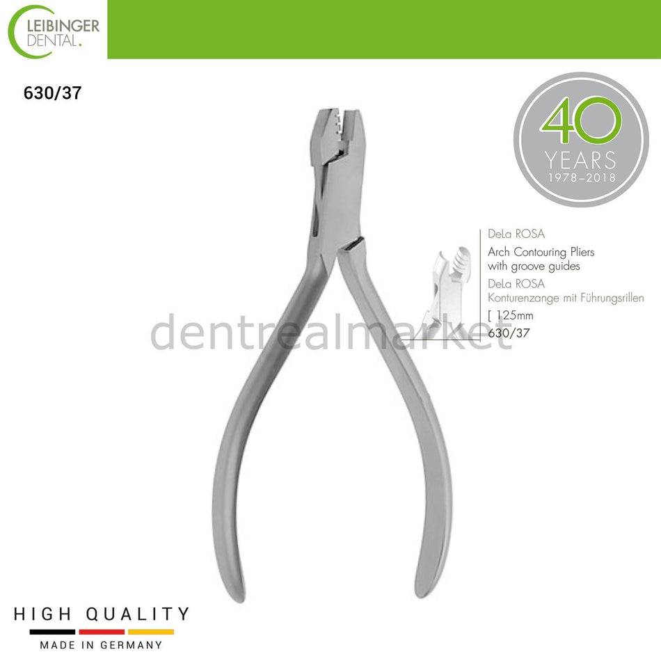 DentrealStore - Leibinger Dela Rosa Arch Contouring Pliers - Corrugated Forming Pliers - 125 mm