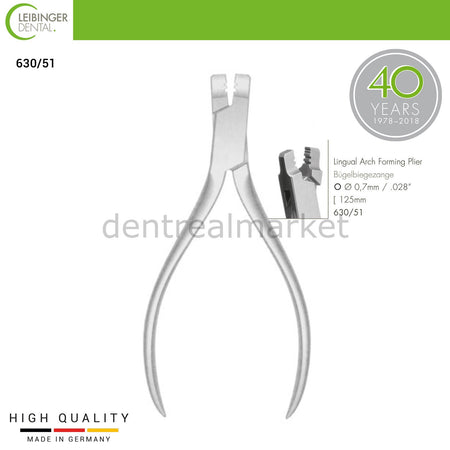 DentrealStore - Leibinger Lingual Arch Forming Plier - Lingual Arch Forming Plier - 125 mm