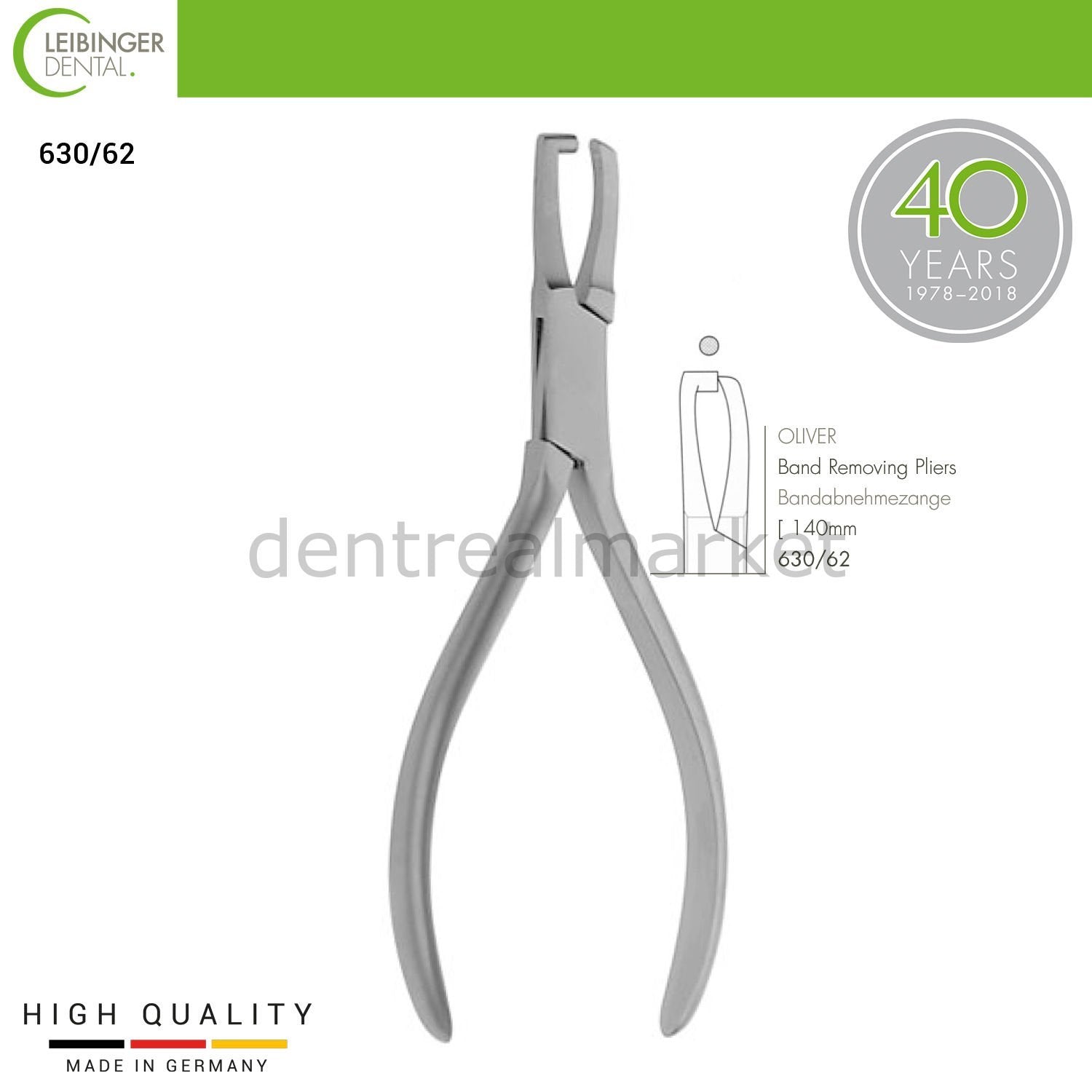 DentrealStore - Leibinger Oliver Band Removing Pliers - Removing Pliers - 140 mm