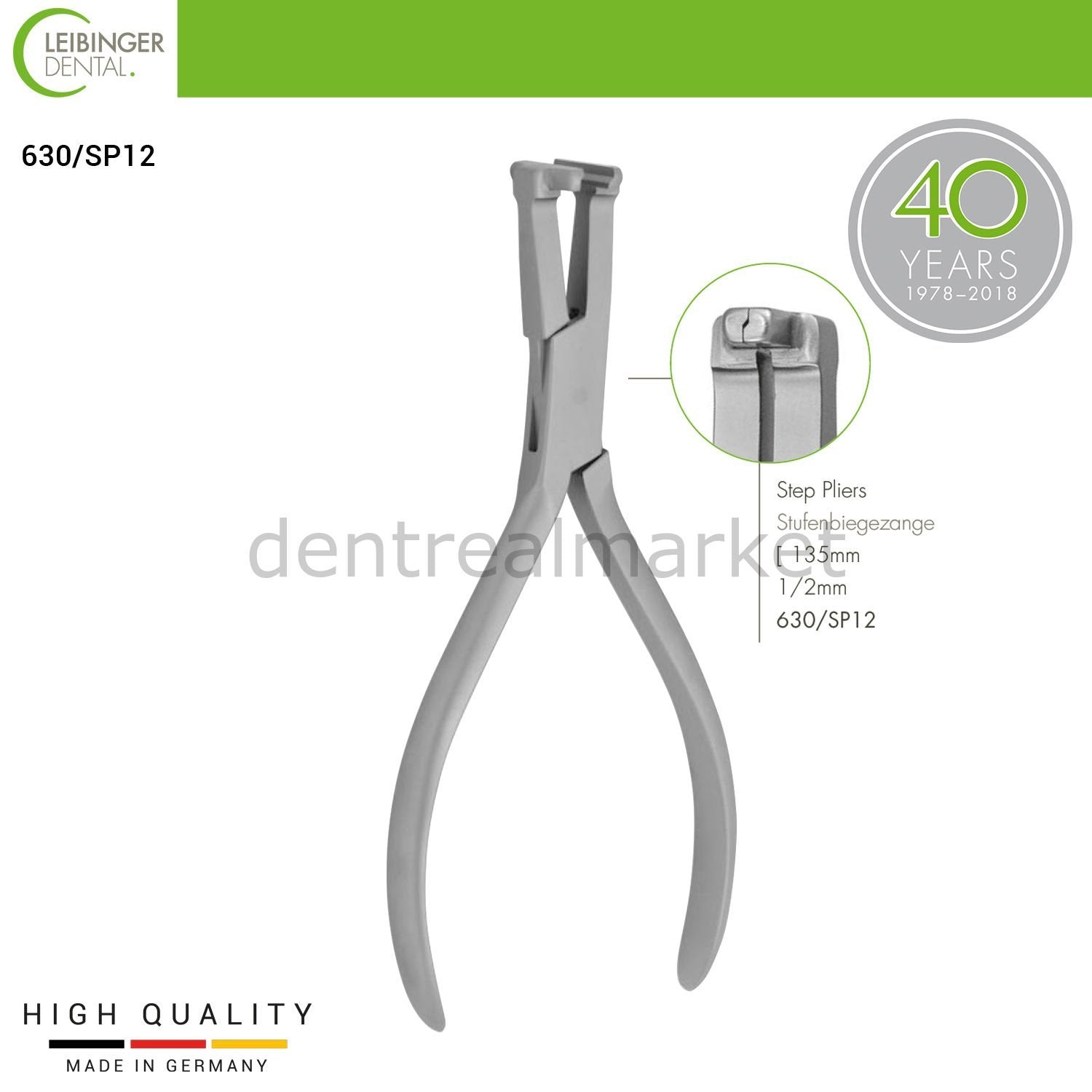 DentrealStore - Leibinger Step Pliers - Step Pliers 1/2 mm - 135 mm