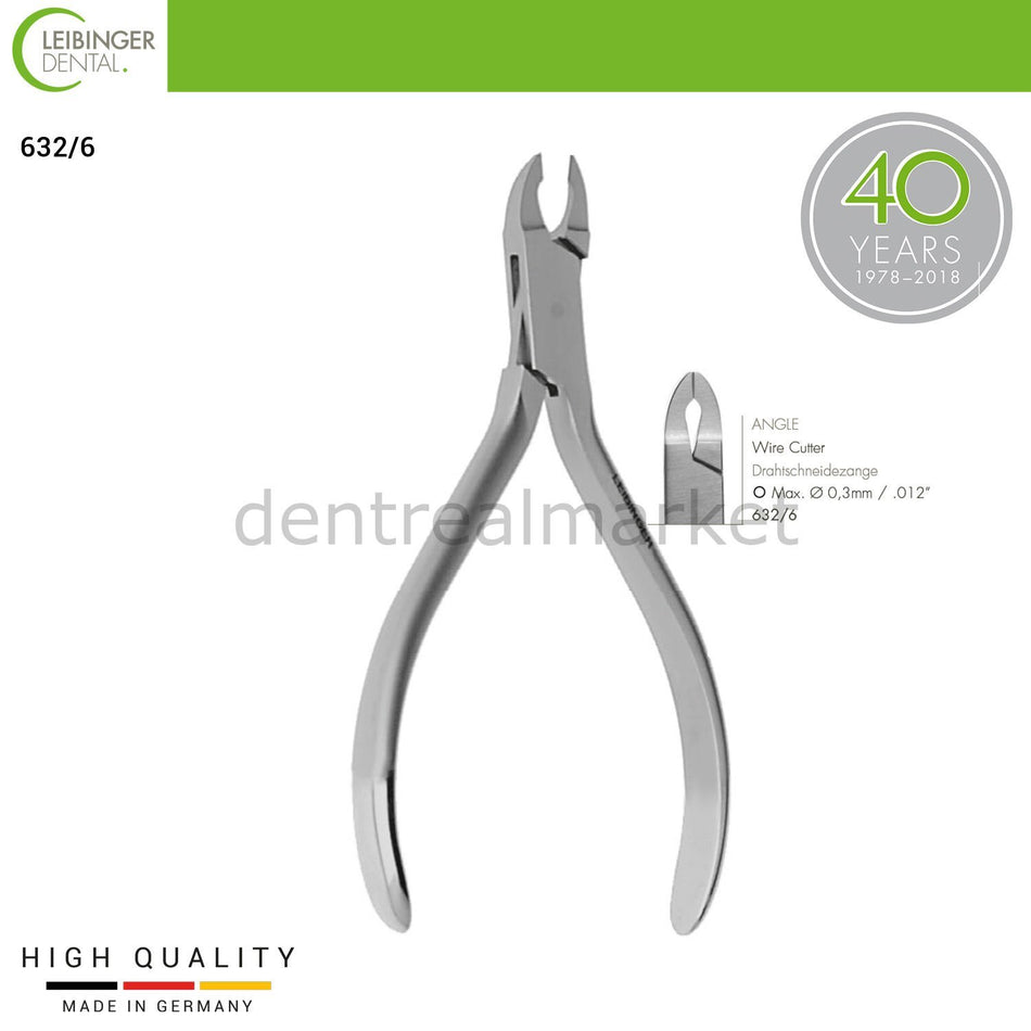 DentrealStore - Leibinger Orthodontic Angle Wire Cutter - Angle Wire Cutter - 130 mm