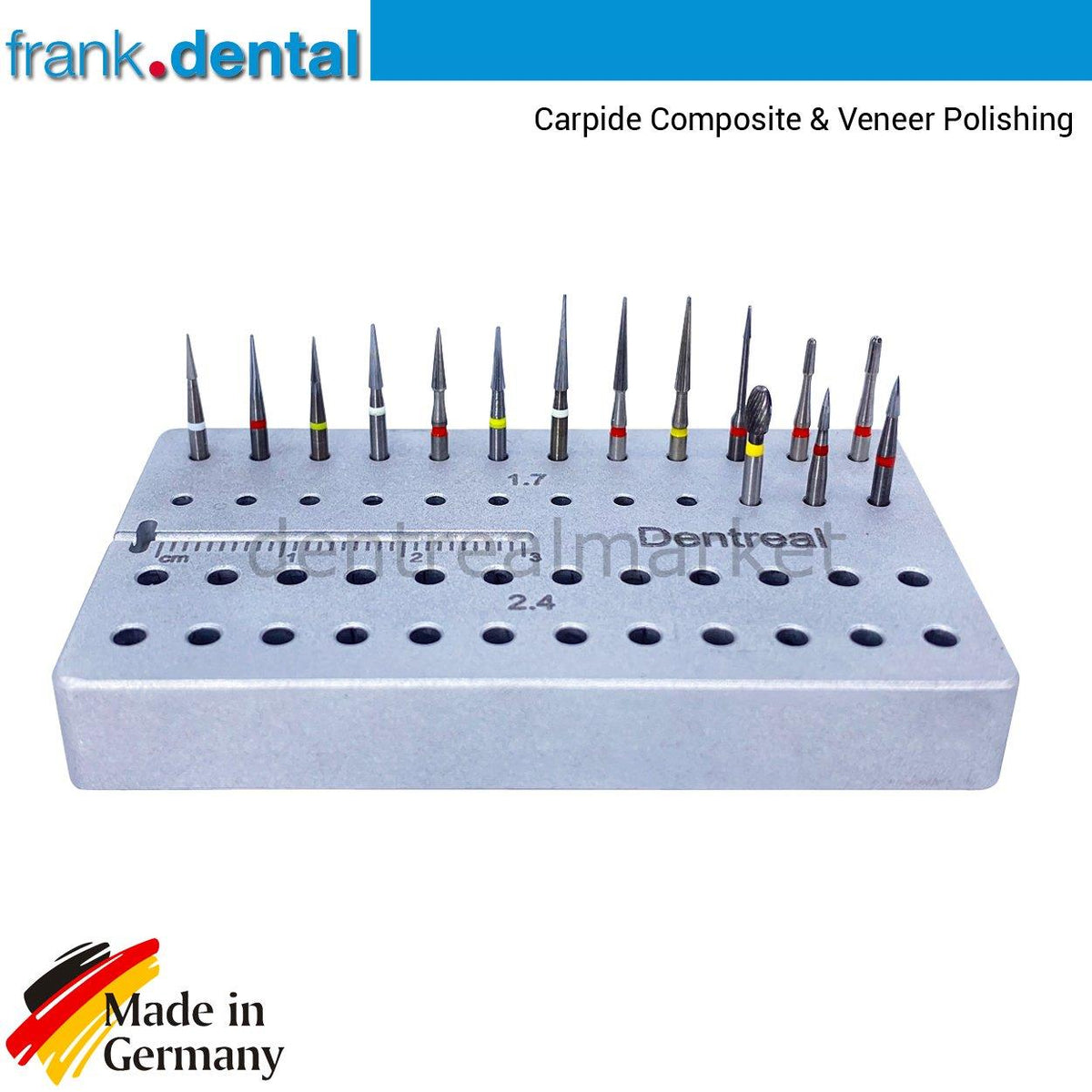 DentrealStore - Frank Dental Carpide Composite and Veneer Polishing Bur Set