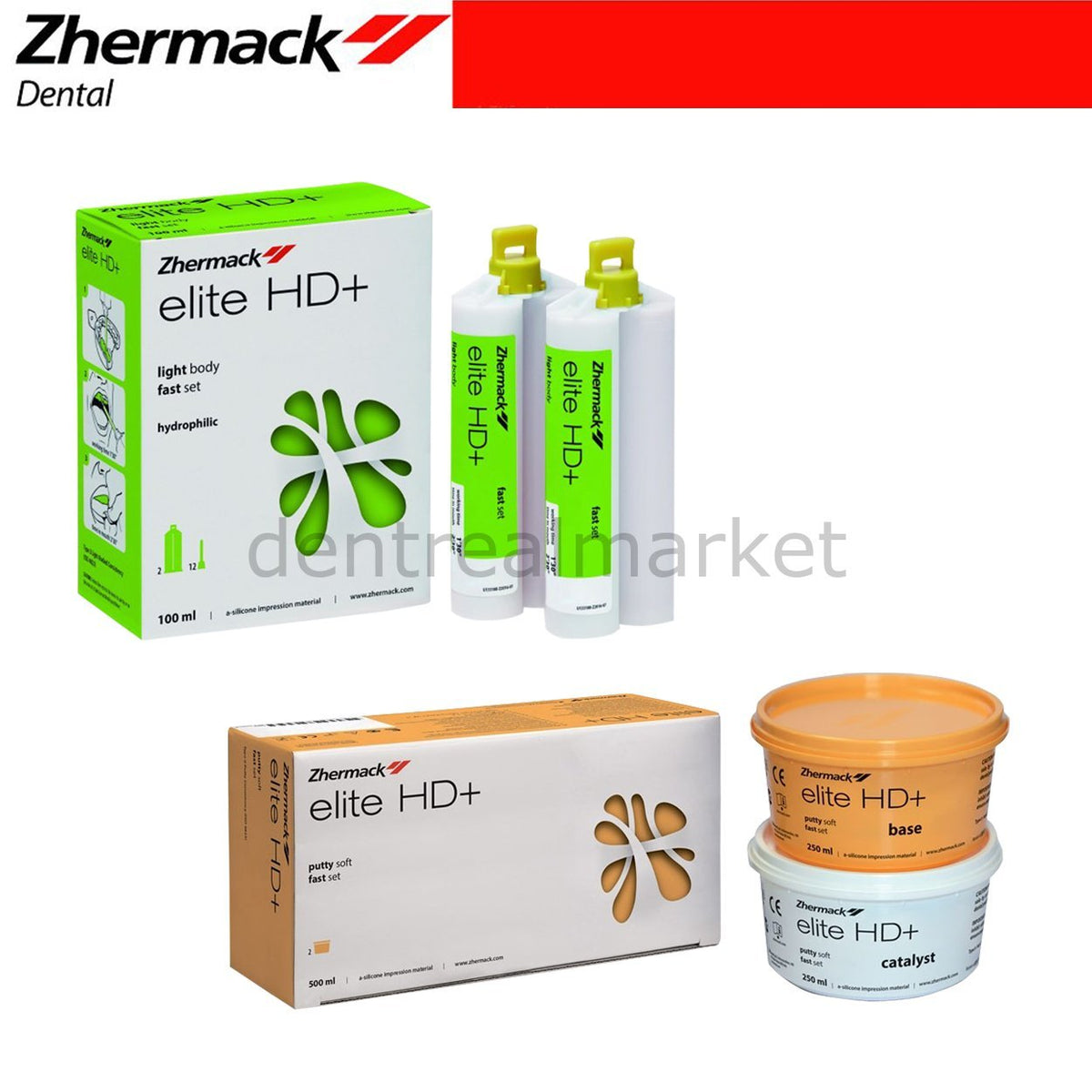 DentrealStore - Zhermack Elite Hd +A Silicone Impression Material Fast Set