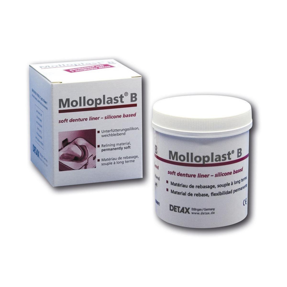 DentrealStore - Detax Molloplast B Permanent soft relining material 45g