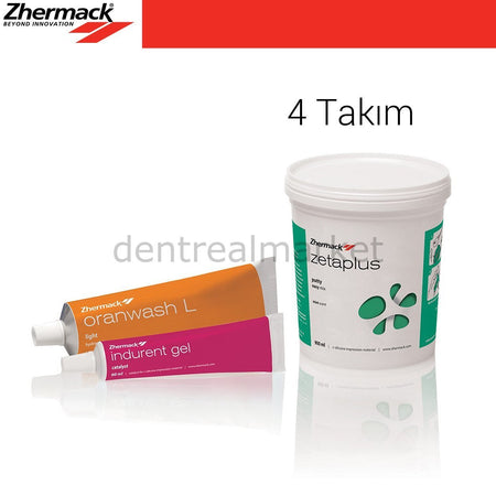 DentrealStore - Zhermack Zetaplus C Silicone Impression Material - İntro Set - 4 Kit