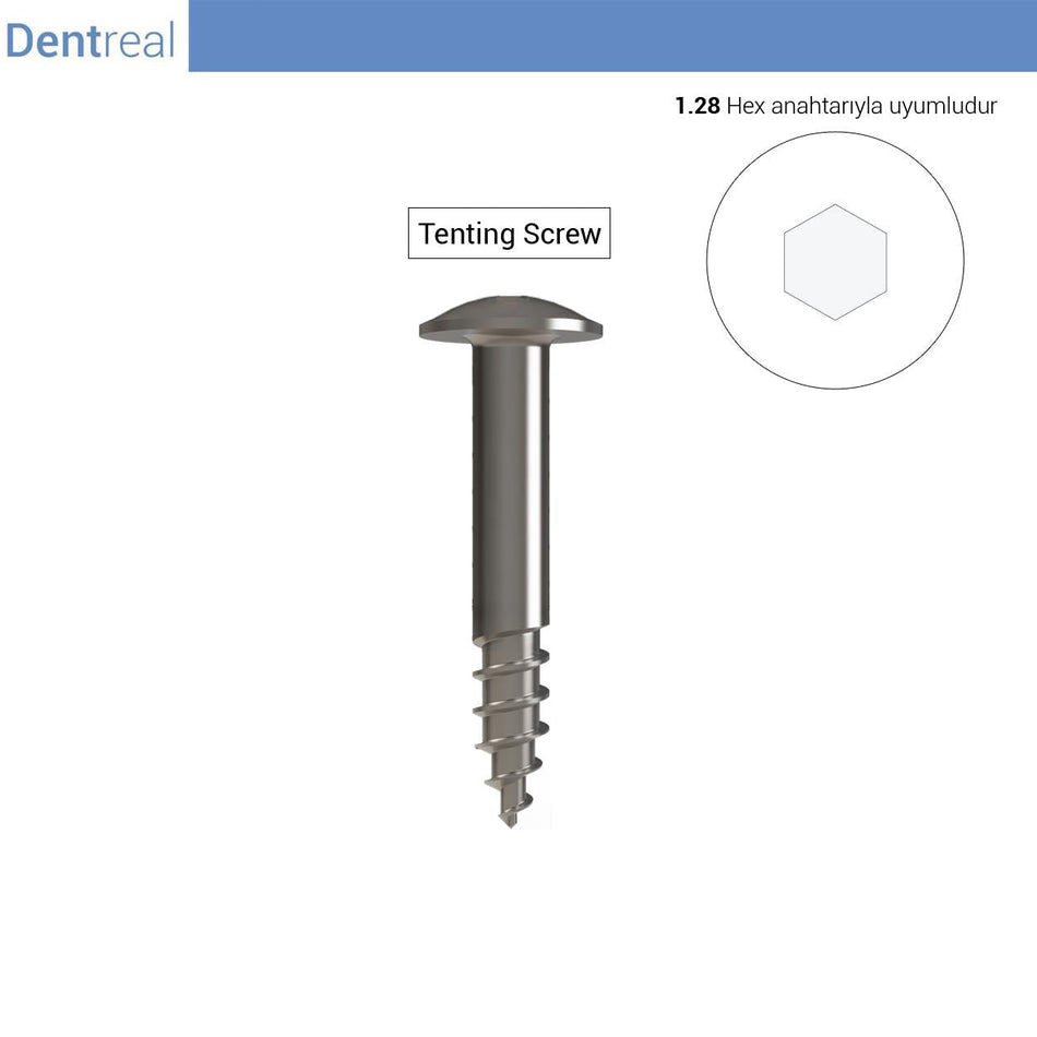 DentrealStore - Dentreal Bonefix GBR Tenting Screw – Half Threaded Tentig Screw 5 Pcs