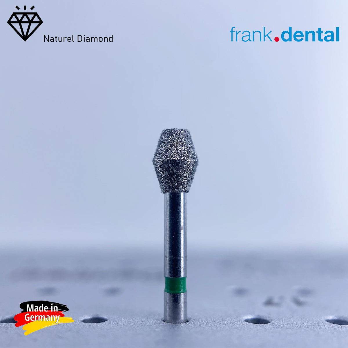 Frank Dental I Dental Natural Diamond Bur 811 Barrel Dental Burs For Turbine 5 Pcs