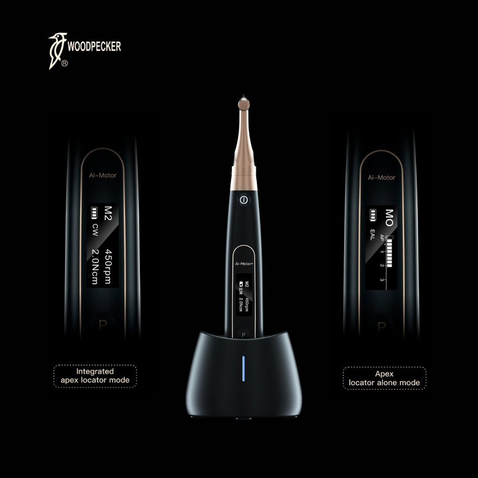 DentrealStore - Woodpecker Black Ai Motor Endo Motor and Apex Finder - Black Edition