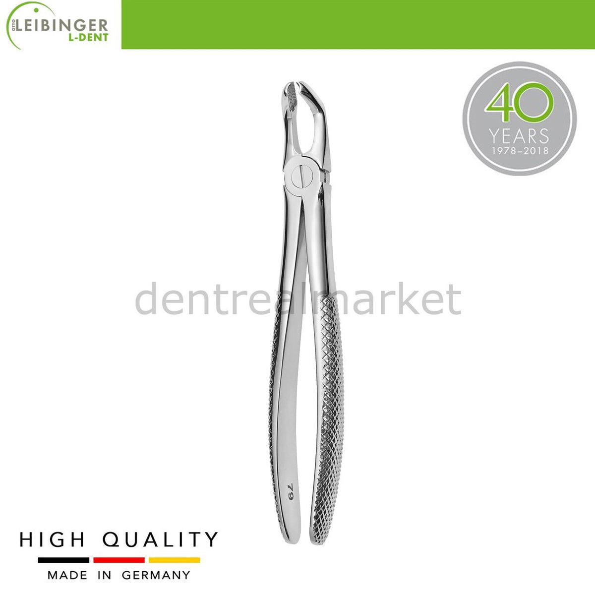 DentrealStore - Leibinger Adult Extracting Forceps79 - Forceps for Lower 20 Year Teeth