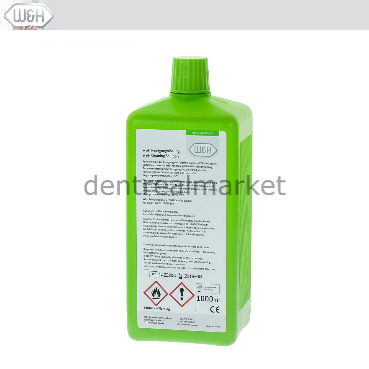 DentrealStore - W&H Dental Assistina Cleaning Solution MC1000