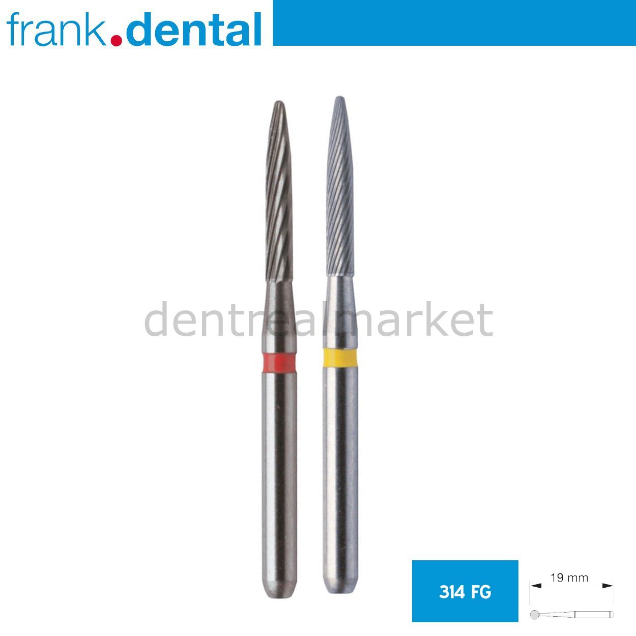 DentrealStore - Frank Dental Orthodontic Adhesive Remover & Debonding Bur - C48L - Pcs