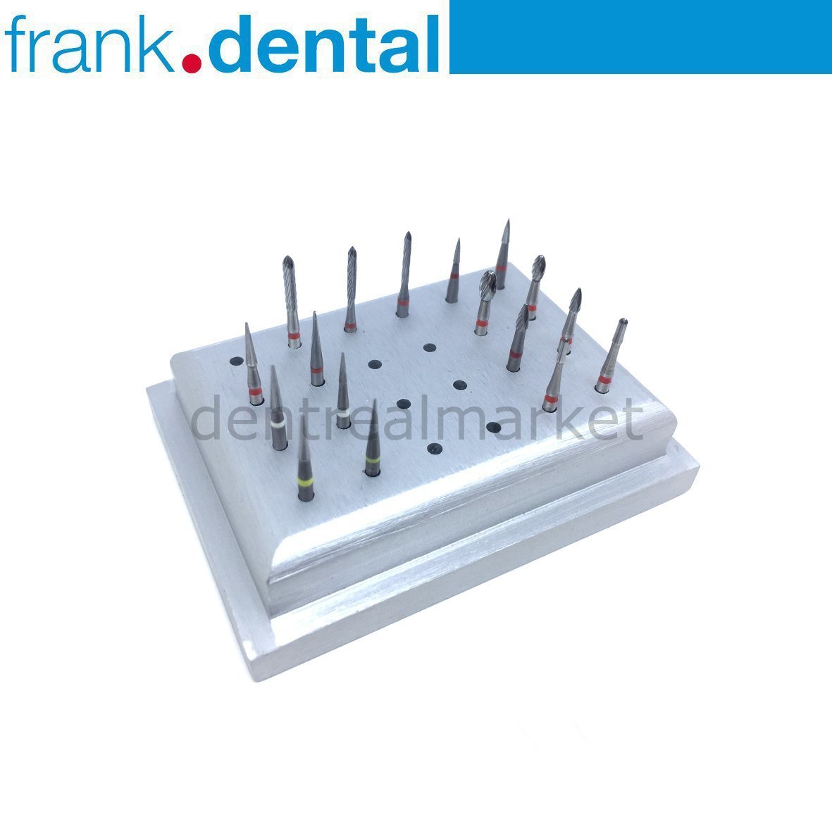 DentrealStore - Frank Dental Carpide Composite and Ceramic - Finishing & Polishing Bur Kit