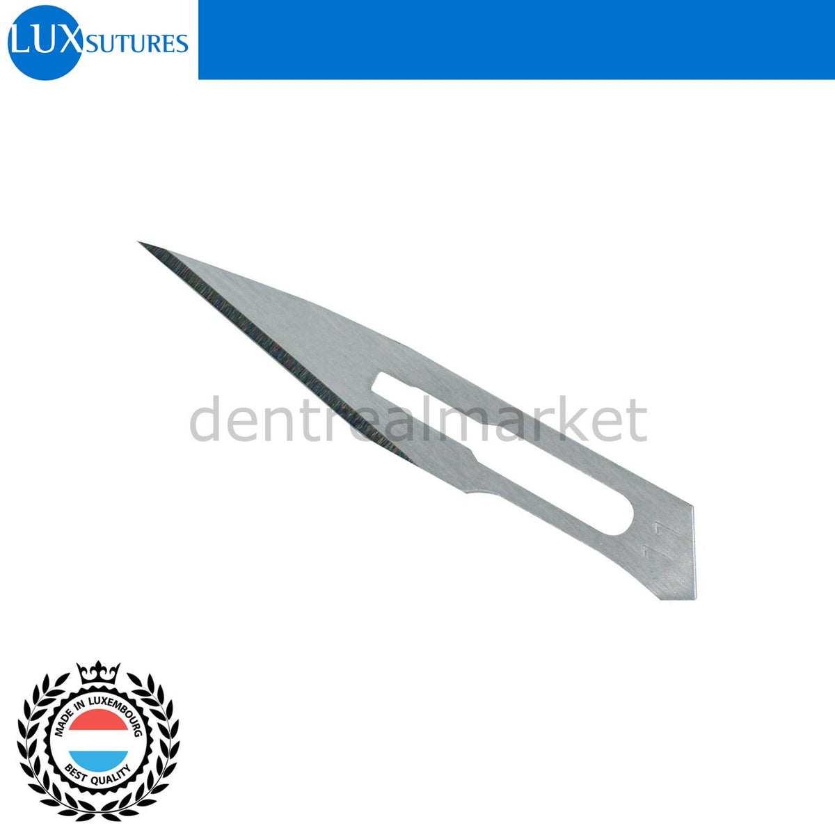 DentrealStore - LuxSutures Surgical Scalpel Sterile Blades Tip 11 - 5 Box Surgical Blade