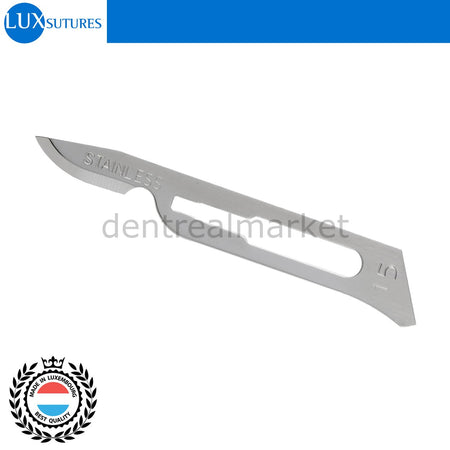 DentrealStore - LuxSutures Surgical Scalpel Sterile Blades Tip 15C - 5 Box Surgical Blade